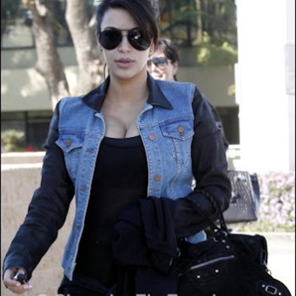 J Brand Bowie Denim Jacket with Coated Sleeves - Picture 11 of 11